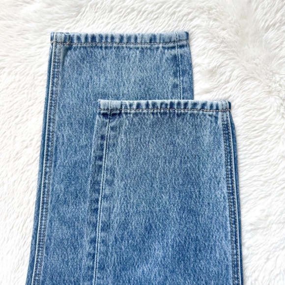 HIDDEN Zoey Tapered Mom High Rise Ankle Crop Acid Wash 100% Cotton Jeans - Picture 11 of 12